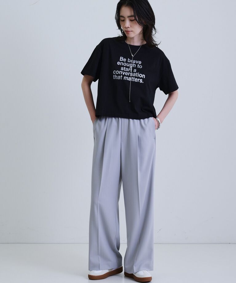 GALLEST「【接触冷感／セットアップ対応】イージーストレートワイドパンツ【通勤・セレモニー】」|その他|