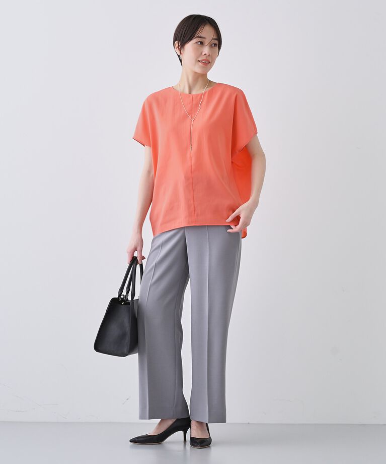 INDIVI「春SALE！【通気性◎撥水／接触冷感／UVケア】ドルマンスリーブブラウス」|シャツ・ブラウス|
