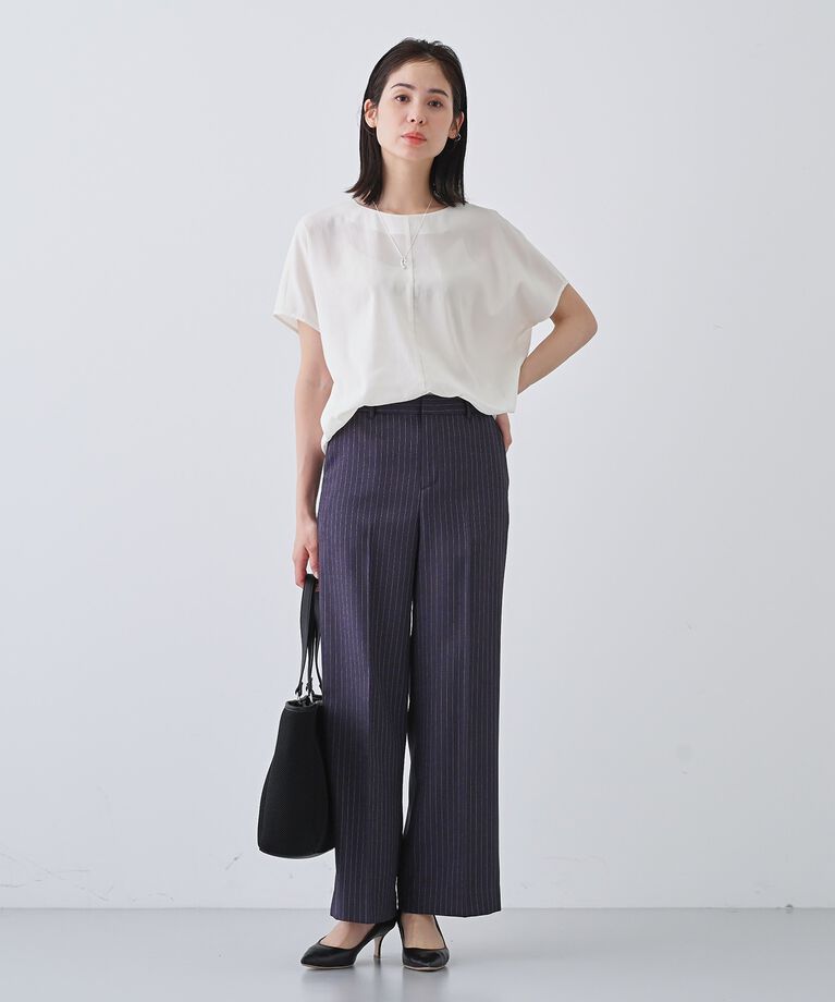 INDIVI「春SALE！【通気性◎撥水／接触冷感／UVケア】ドルマンスリーブブラウス」|シャツ・ブラウス|