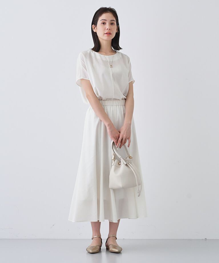 INDIVI「春SALE！【通気性◎撥水／接触冷感／UVケア】ドルマンスリーブブラウス」|シャツ・ブラウス|