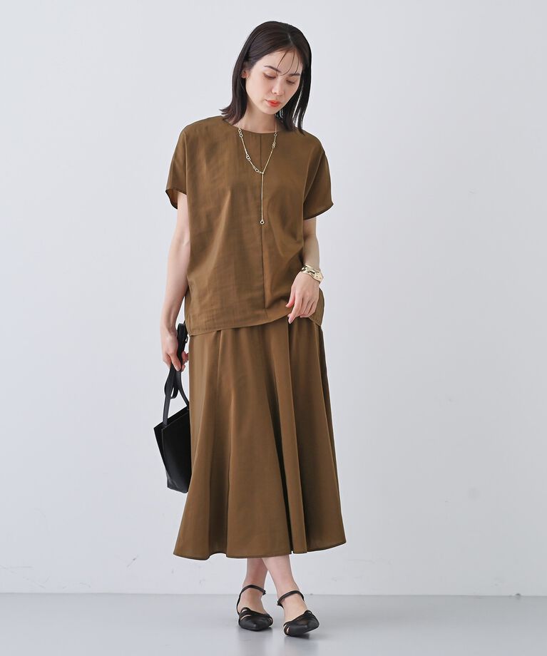INDIVI「春SALE！【通気性◎撥水／接触冷感／UVケア】ドルマンスリーブブラウス」|シャツ・ブラウス|
