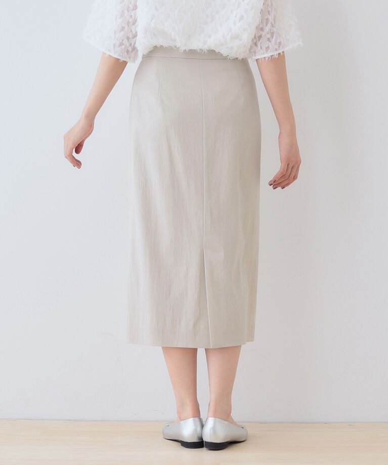 INDIVI「春SALE！【洗える／SETUP可能／UVケア】ストレートラインスカート」|スカート|