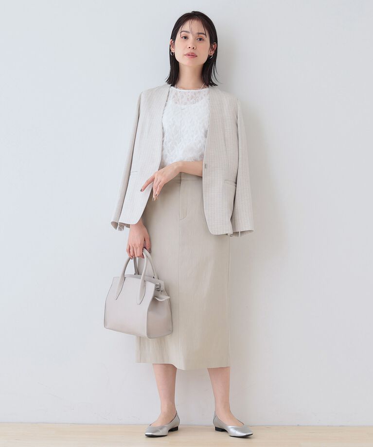 INDIVI「春SALE！【洗える／SETUP可能／UVケア】ストレートラインスカート」|スカート|