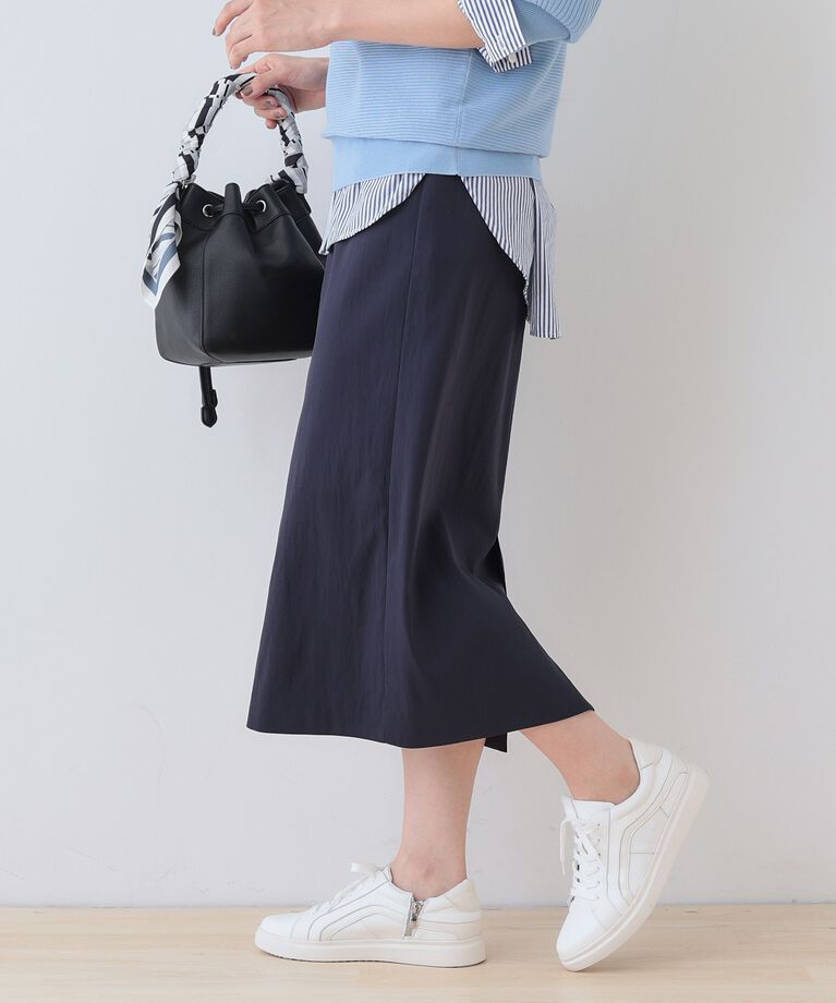 INDIVI「春SALE！【洗える／SETUP可能／UVケア】ストレートラインスカート」|スカート|