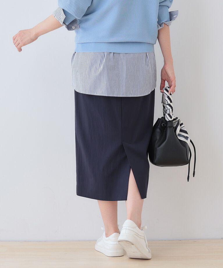 INDIVI「春SALE！【洗える／SETUP可能／UVケア】ストレートラインスカート」|スカート|
