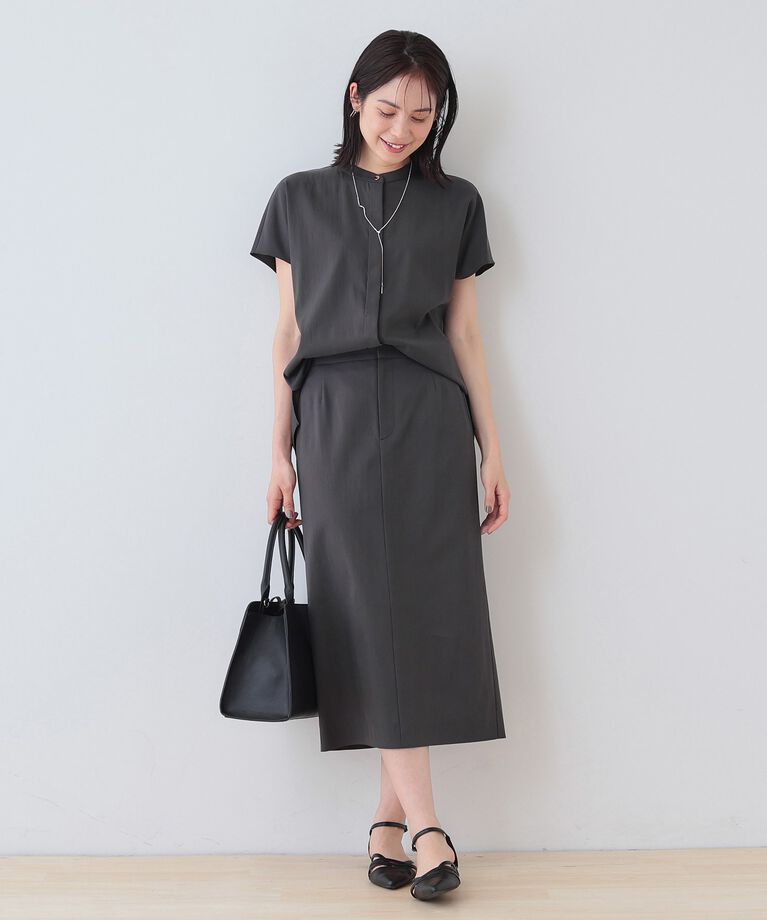 INDIVI「春SALE！【洗える／SETUP可能／UVケア】ストレートラインスカート」|スカート|