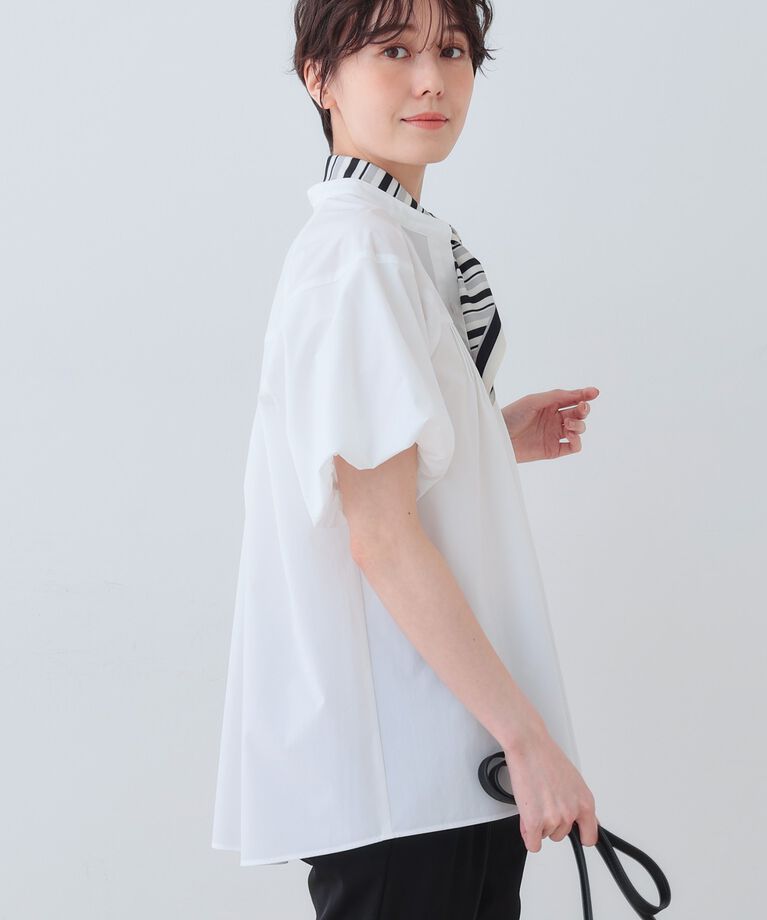 INDIVI「【通気性◎撥水／UV／SETUP可能】アクティブブラウス」|シャツ・ブラウス|