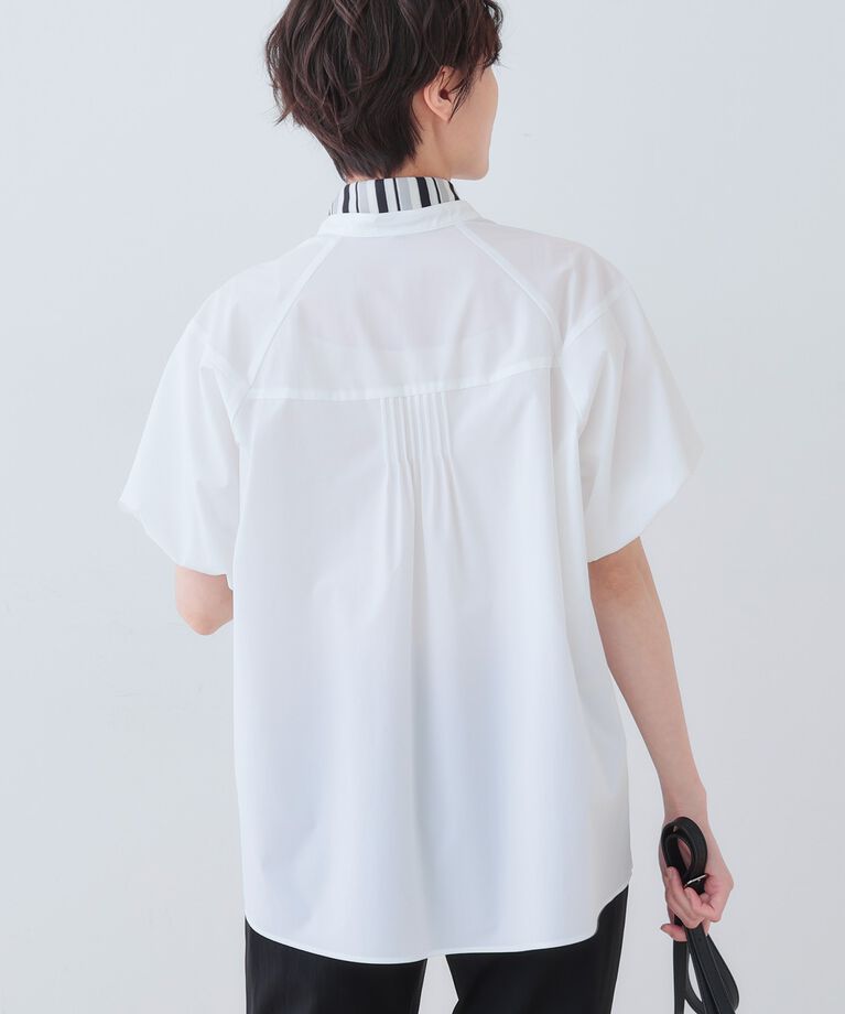 INDIVI「【通気性◎撥水／UV／SETUP可能】アクティブブラウス」|シャツ・ブラウス|