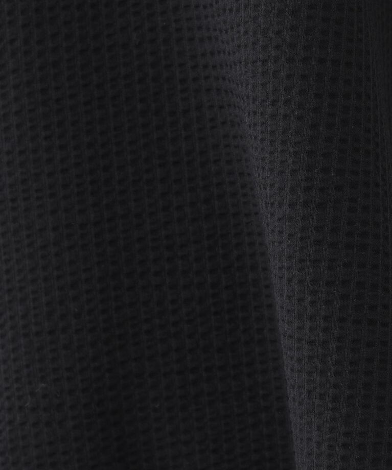 INDIVI「【洗える／体型カバー】凹凸素材フレアデザイントップス」|Tシャツ・カットソー|