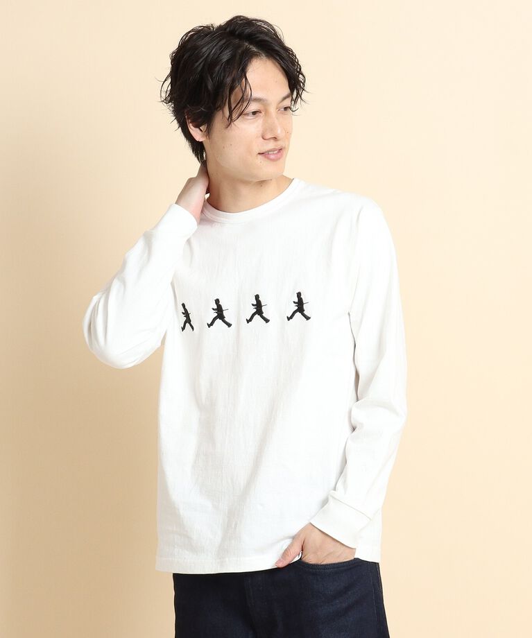 40CARATS&525「ラスタウォーカー丸胴長袖 Tシャツ」|Tシャツ・カットソー|ホワイト(001)