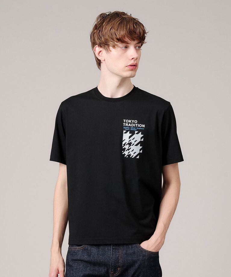 TAKEO KIKUCHI「プリント Tシャツ」|Tシャツ・カットソー|ブラック(019)
