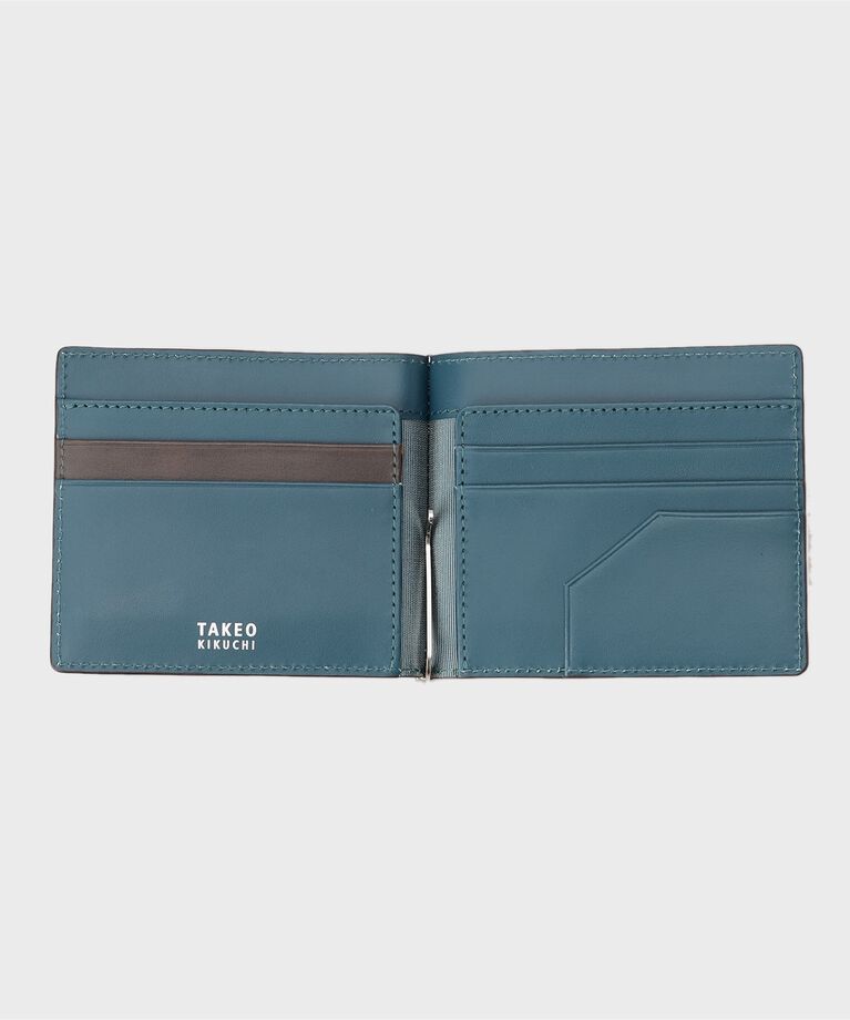 TAKEO KIKUCHI「【NEW レザーリップルシリーズ】マネークリップ付 サプレス ウォレット」|財布|