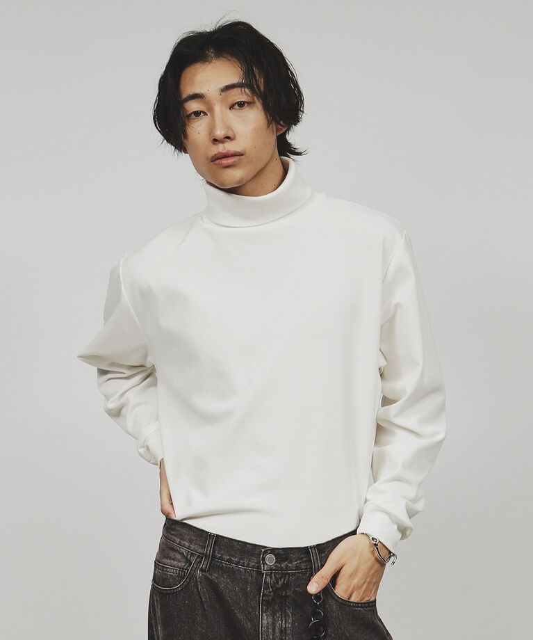 tk.TAKEO KIKUCHI「スマートタートルネックプルオーバー」|Tシャツ・カットソー|ﾎﾜｲﾄ(001)