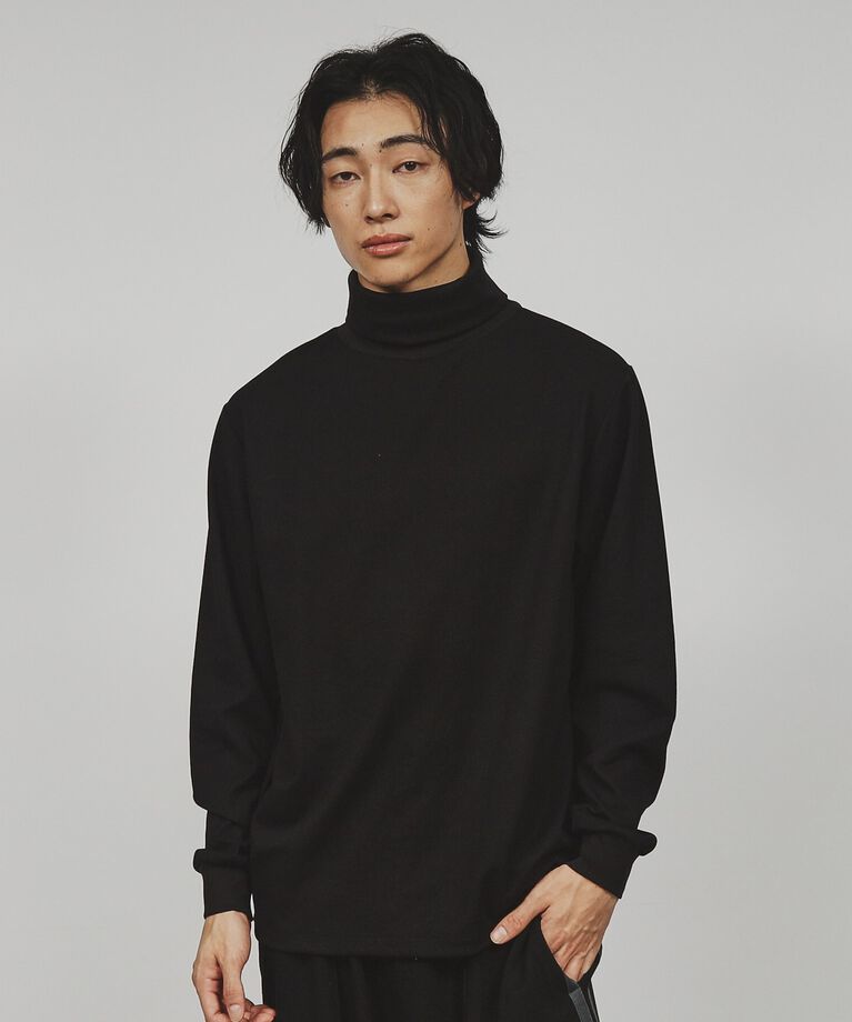 tk.TAKEO KIKUCHI「スマートタートルネックプルオーバー」|Tシャツ・カットソー|ﾌﾞﾗｯｸ(019)