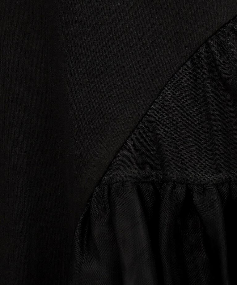 OPAQUE.CLIP「チュールドッキングティアードカットソー【洗濯機洗い可】」|Tシャツ・カットソー|