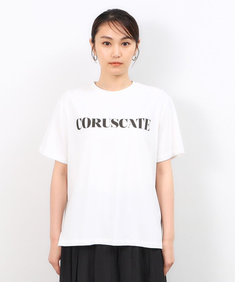 OPAQUE.CLIP「サイドスリットロゴTシャツ【洗濯機洗い可】」|Tシャツ・カットソー|