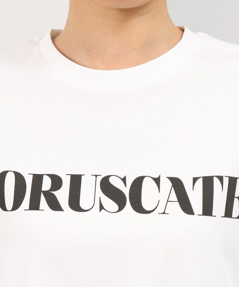 OPAQUE.CLIP「サイドスリットロゴTシャツ【洗濯機洗い可】」|Tシャツ・カットソー|