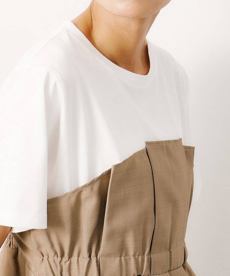 OPAQUE.CLIP「ビスチェドッキングカットソー【洗濯機洗い可】」|Tシャツ・カットソー|