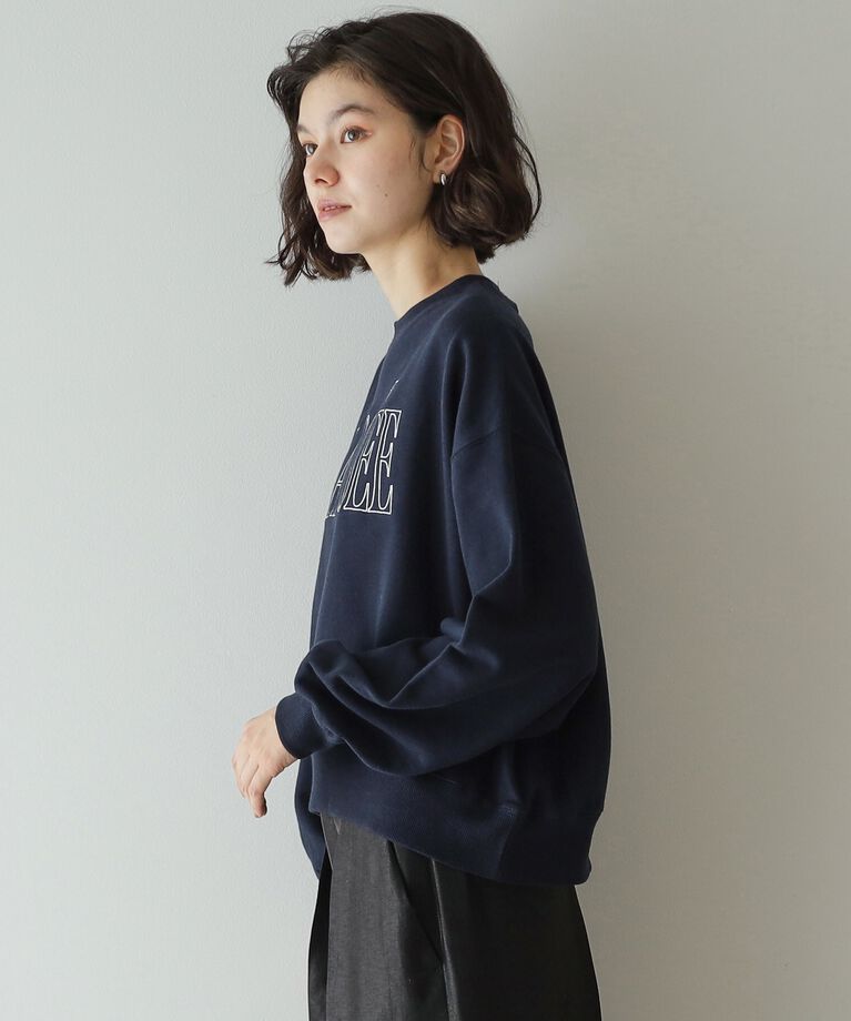 OPAQUE.CLIP「《美人百花掲載》ロゴ裏毛ショートトップス【洗濯機洗い可】」|Tシャツ・カットソー|