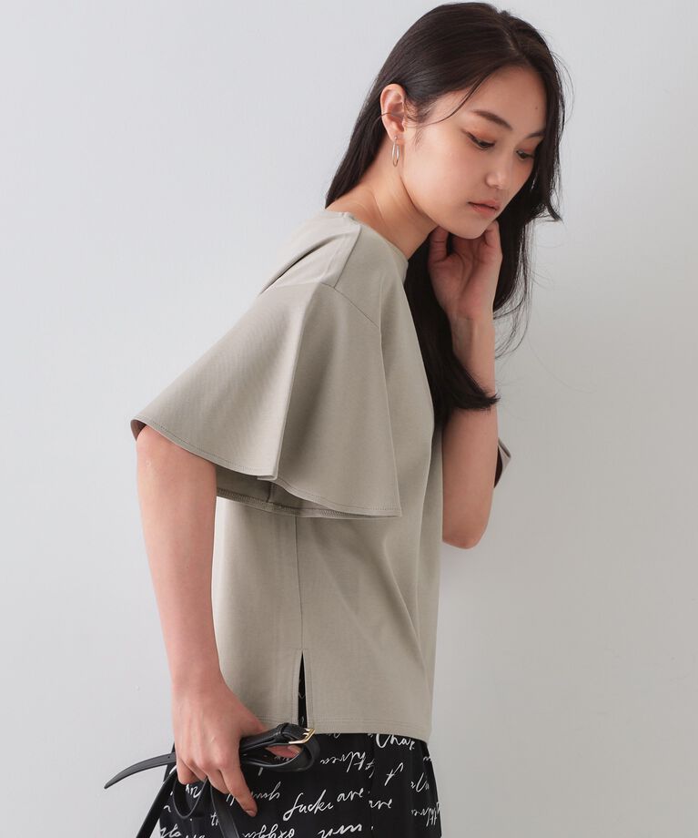 OPAQUE.CLIP「《S-LLサイズ》フレアスリーブカッソー【UV/接触冷感/洗濯機洗い可】」|Tシャツ・カットソー|