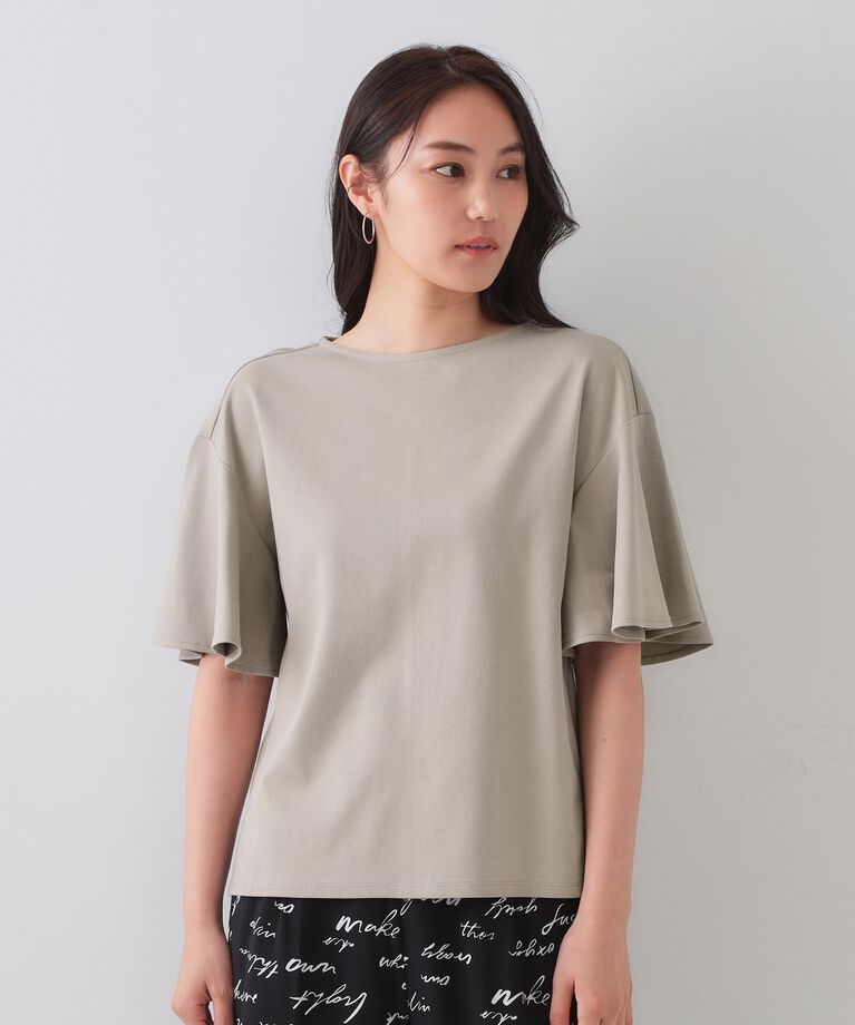 OPAQUE.CLIP「《S-LLサイズ》フレアスリーブカッソー【UV/接触冷感/洗濯機洗い可】」|Tシャツ・カットソー|