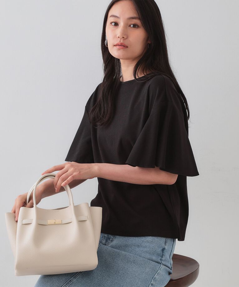 OPAQUE.CLIP「《S-LLサイズ》フレアスリーブカッソー【UV/接触冷感/洗濯機洗い可】」|Tシャツ・カットソー|