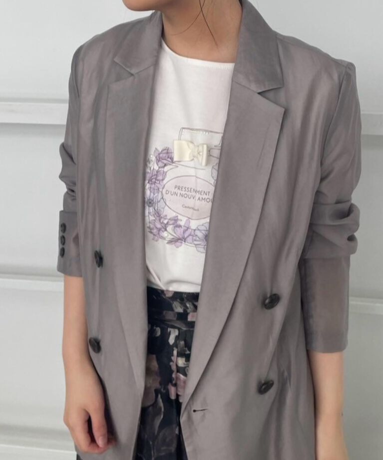 Couture broach「【接触冷感・UVカット】パフュームプリントTシャツ」|Tシャツ・カットソー|