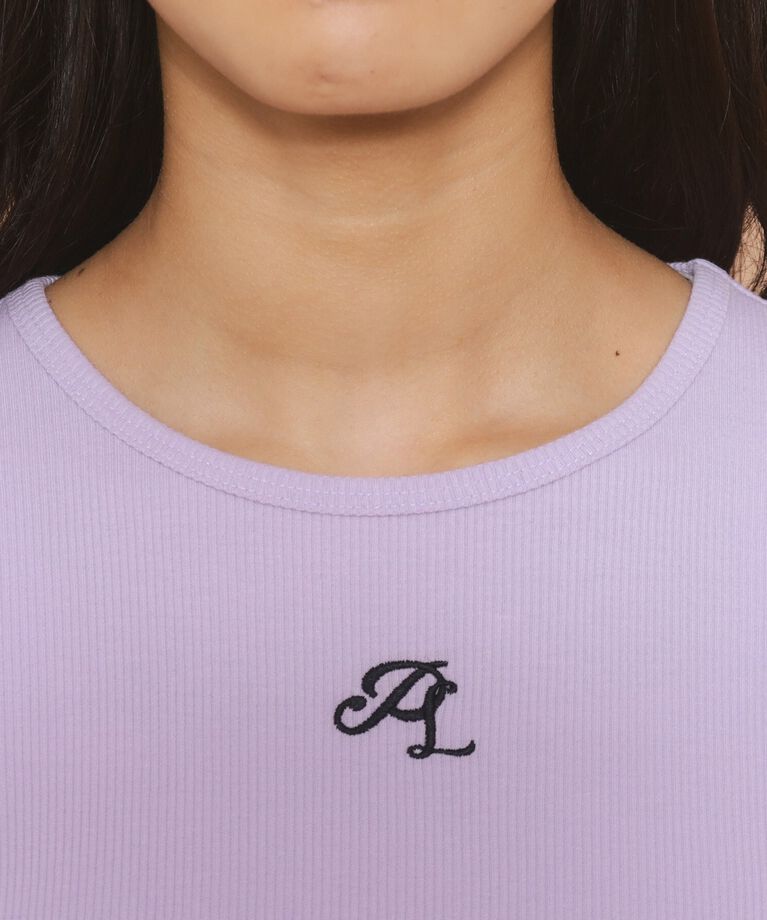 PINK-latte「【130cmあり】リボン袖ショート丈プルオーバー」|Tシャツ・カットソー|