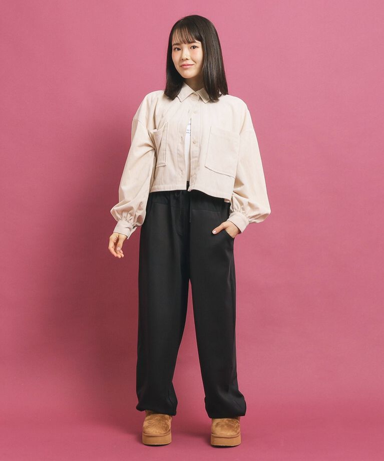 PINK-latte「ダンボール切替イージーパンツ」|その他|