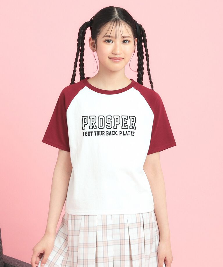 PINK-latte「ラグランTシャツ」|Tシャツ・カットソー|