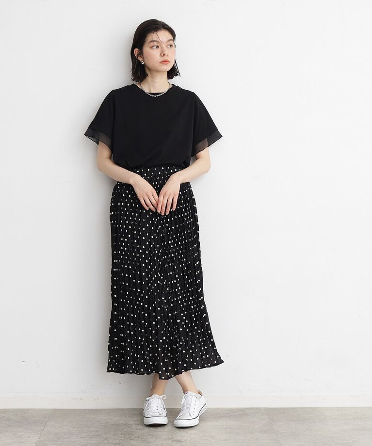 THE SHOP TK「【7.16新色入荷/UV/接触冷感/洗濯OK/毛玉になりにくい】袖シアーTシャツ」|Tシャツ・カットソー|