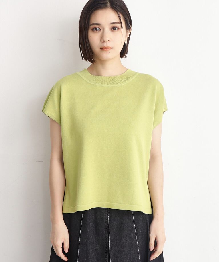 THE SHOP TK「【UVケア/さらりと柔らかい/洗える】フレンチスリーブニットTEE」|ニット・セーター|