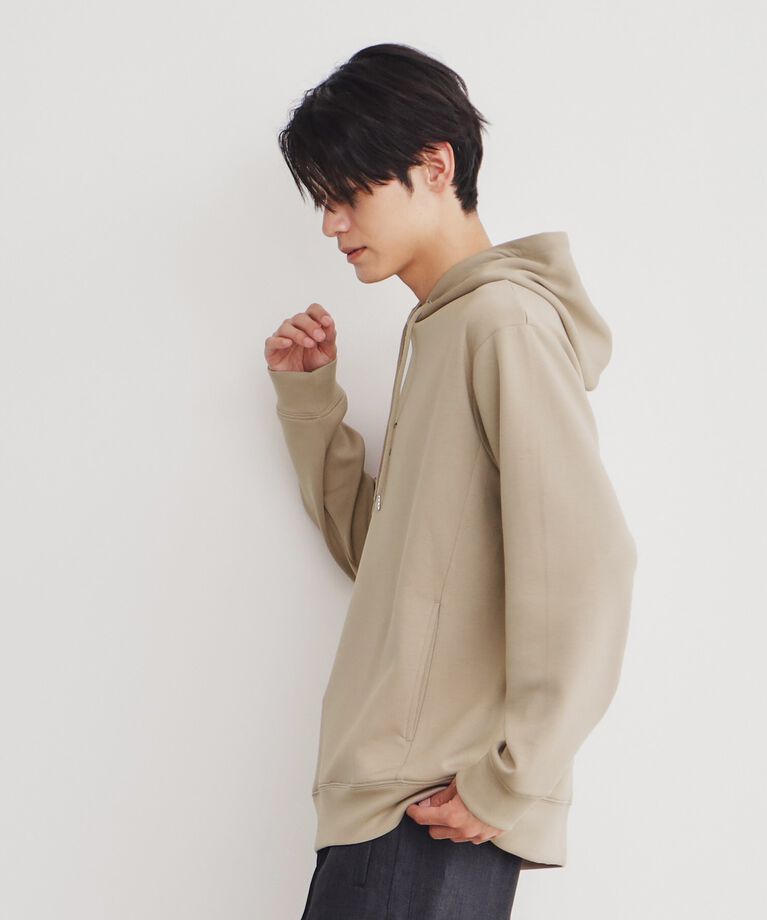 THE SHOP TK「プリントダンボールパーカー ビッグシルエット／ユニセックス」|パーカー|