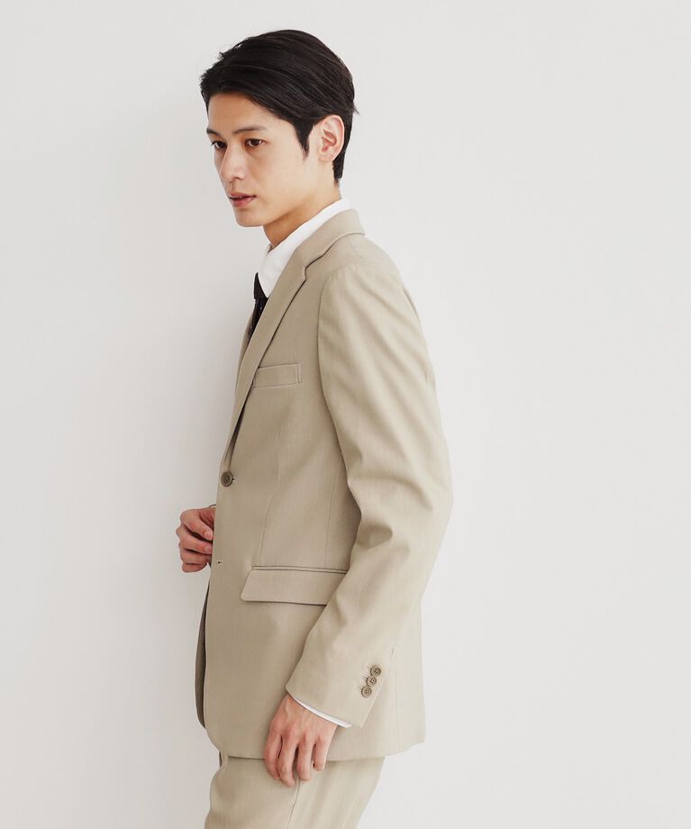 THE SHOP TK「サーモウォーカーヘリンボンジャケット【セットアップ可/ビジネス対応/ストレッチ素材/保温性〇】」|テーラードジャケット|