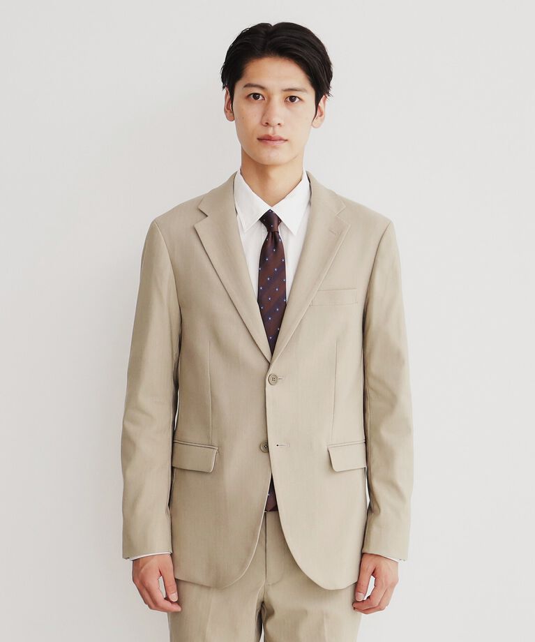 THE SHOP TK「サーモウォーカーヘリンボンジャケット【セットアップ可/ビジネス対応/ストレッチ素材/保温性〇】」|テーラードジャケット|