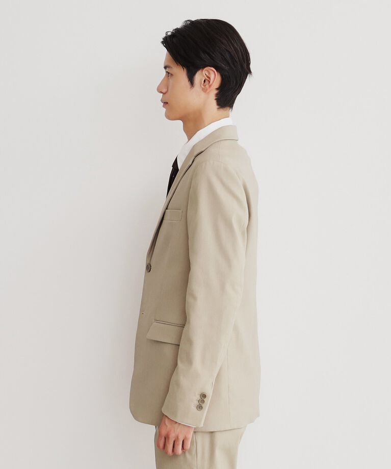 THE SHOP TK「サーモウォーカーヘリンボンジャケット【セットアップ可/ビジネス対応/ストレッチ素材/保温性〇】」|テーラードジャケット|