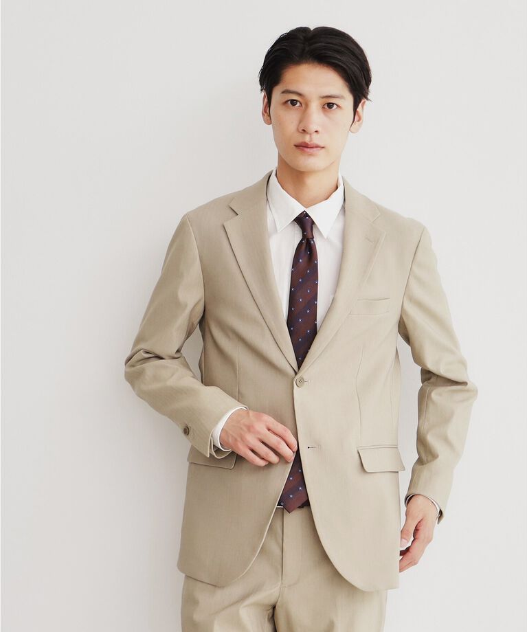 THE SHOP TK「サーモウォーカーヘリンボンジャケット【セットアップ可/ビジネス対応/ストレッチ素材/保温性〇】」|テーラードジャケット|