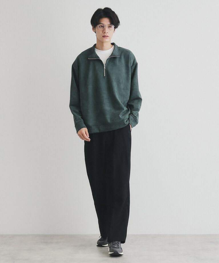 THE SHOP TK「スウェードライクハーフジッププルオーバー」|Tシャツ・カットソー|