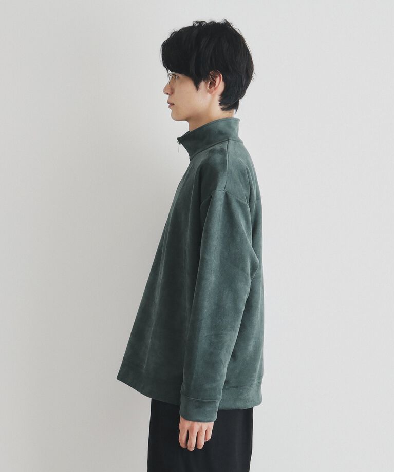 THE SHOP TK「スウェードライクハーフジッププルオーバー」|Tシャツ・カットソー|
