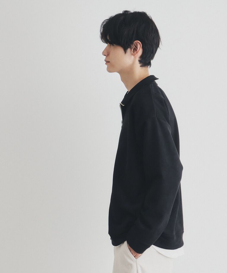 THE SHOP TK「スウェードライクハーフジッププルオーバー」|Tシャツ・カットソー|