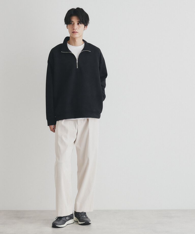 THE SHOP TK「スウェードライクハーフジッププルオーバー」|Tシャツ・カットソー|