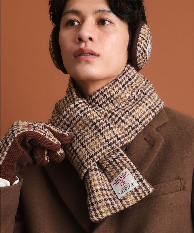 THE SHOP TK「【HARRIS TWEED／ハリスツイード】中綿入り差込マフラー」|ストール|ベージュ(952)