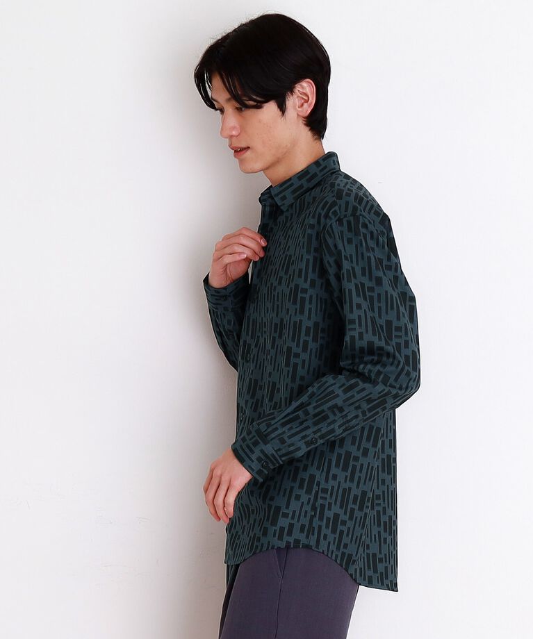 THE SHOP TK「ドライポリ長袖プリントシャツ」|シャツ・ブラウス|