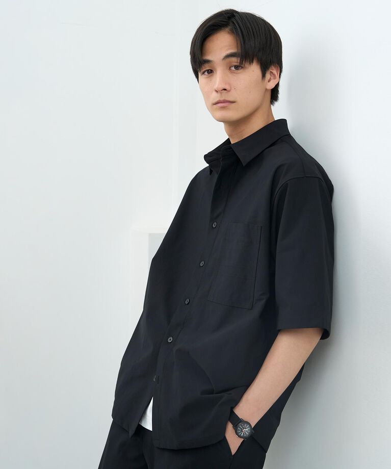 THE SHOP TK「【Begin6月号掲載】パーフェクテックツイル5分袖シャツ【セットアップ可/吸水速乾/UVカット/ア」|シャツ・ブラウス|
