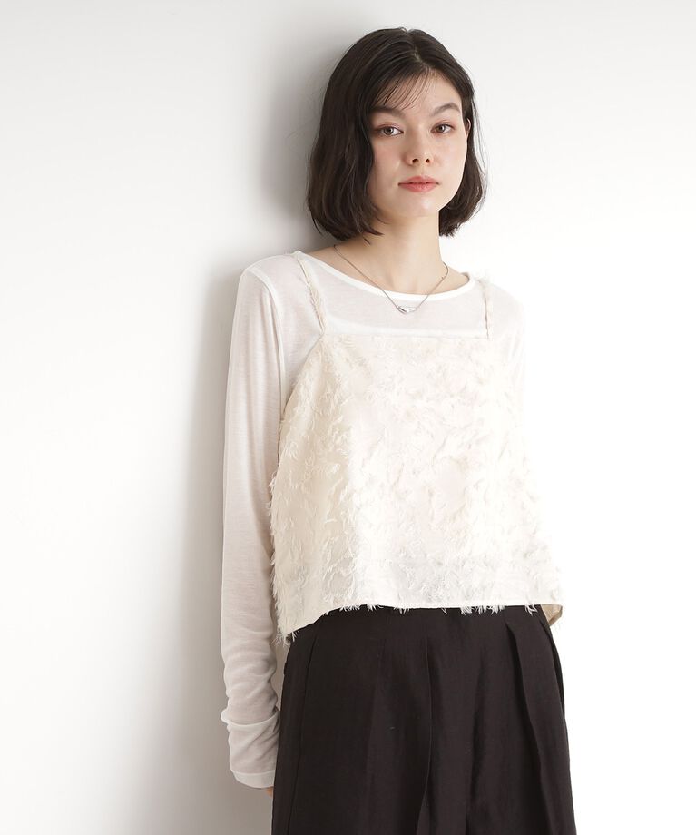 THE SHOP TK「シアーフライスセットビスチェ【洗える】」|その他|