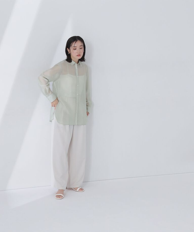  「シアーオーバーシャツ」|シャツ・ブラウス|
