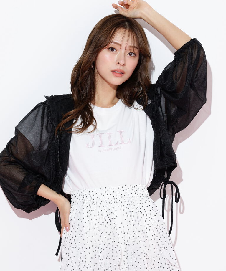  「サイドリボンシアーパーカー」|Tシャツ・カットソー|