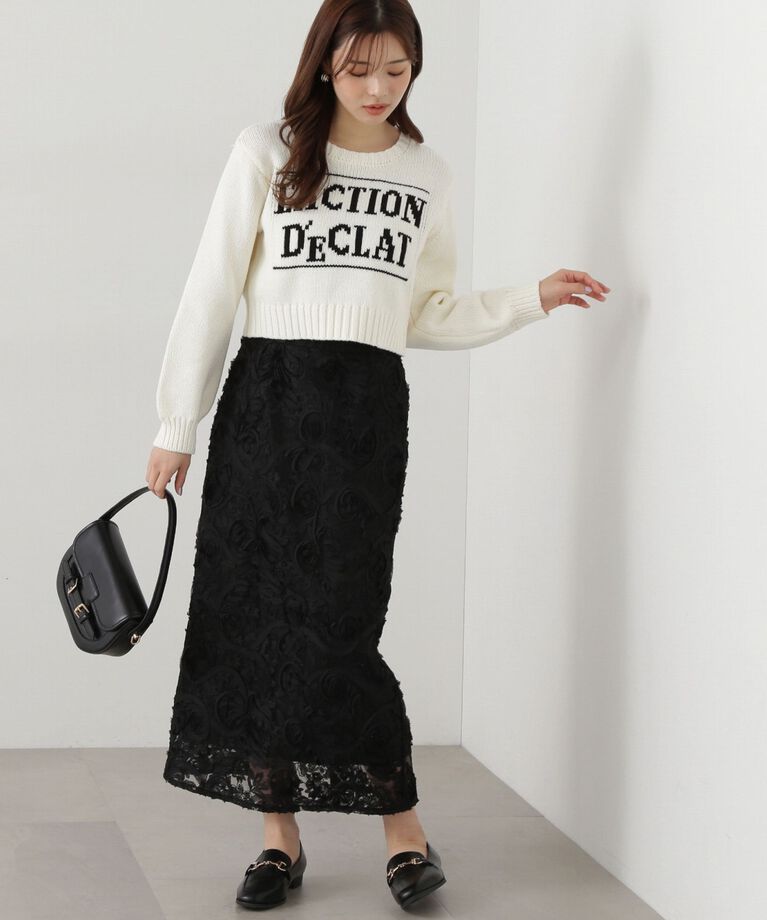 PROPORTION BODY DRESSING「3Dレースタイトスカート」|スカート|
