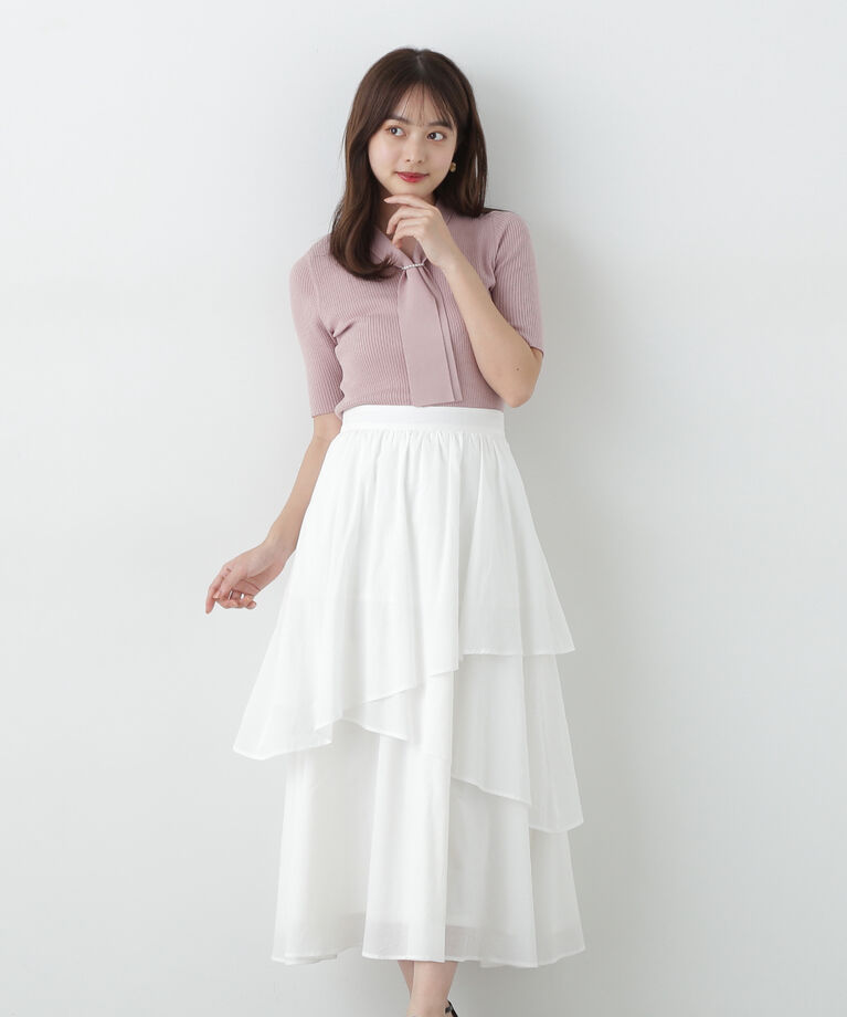 PROPORTION BODY DRESSING「パール付きボウタイニット」|ニット・セーター|