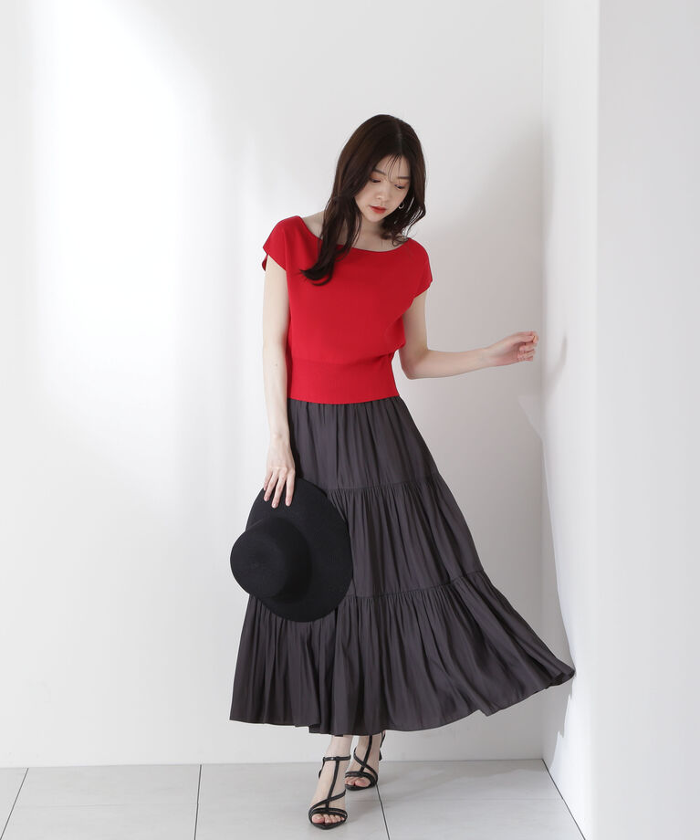 PROPORTION BODY DRESSING「ギャザーティアードスカート」|スカート|